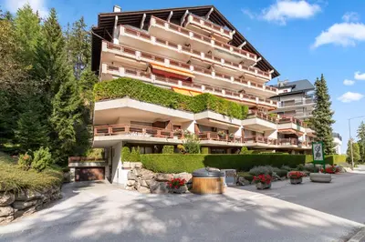 Das Gebäude in dem sich die Ferienwohnung befindet