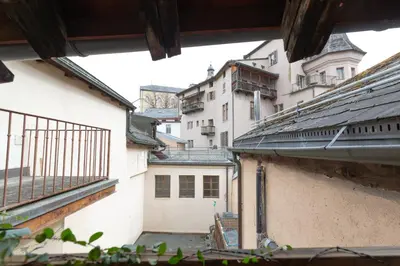 Das Gebäude in dem sich die Ferienwohnung befindet