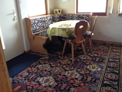 Ein Sitzbereich in der Unterkunft Apartment Sunneschy EG Süd by Interhome