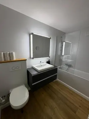 Ein Badezimmer in der Unterkunft Eigentumswohnung in Grindelwald