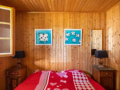 Ein Bett oder Betten in einem Zimmer der Unterkunft Chalet Verrel near Aletsch Ski Gondolas