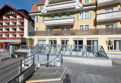 Ein Balkon oder eine Terrasse in der Unterkunft Apartment Jungfrauview
