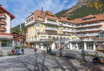 Ein allgemeiner Bergblick oder ein Berglick von der Ferienwohnung aus