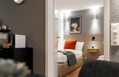 Ein Bett oder Betten in einem Zimmer der Unterkunft Spirit Apartments - Suite #4 - Zentral - Parkplatz