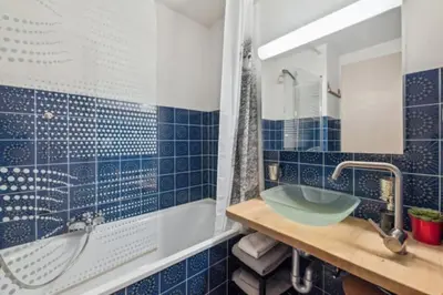 Ein Badezimmer in der Unterkunft Cozy Studio Veysonnaz Near Gondola