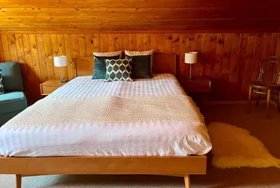 Ein Bett oder Betten in einem Zimmer der Unterkunft Appartement Le Moulin - 1771