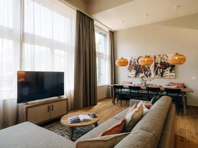 TV/Unterhaltungsangebot in der Unterkunft KURVE Apartments & Lounge
