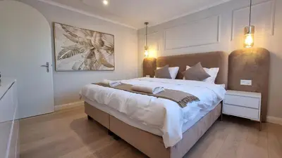 Ein Bett oder Betten in einem Zimmer der Unterkunft Chalet Lakeview