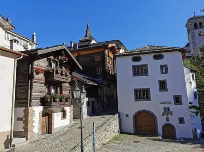 Das Gebäude in dem sich die Ferienwohnung befindet