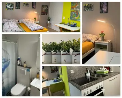 Küche/Küchenzeile in der Unterkunft HEART Studio Visp Zentrum I ruhig I Single I Paare I Küche