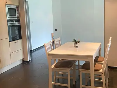 Küche/Küchenzeile in der Unterkunft Komfortable Wohnung
