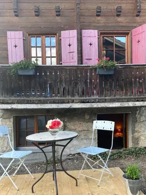 Ein Balkon oder eine Terrasse in der Unterkunft La Chambre Du Bisse