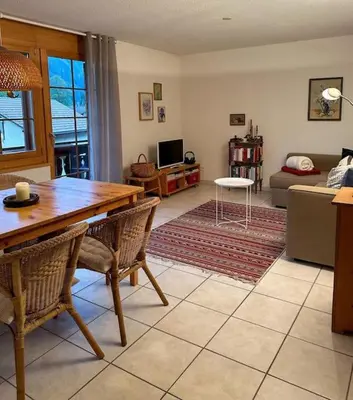 TV/Unterhaltungsangebot in der Unterkunft Charming apartment in Kandersteg