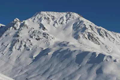 Ein allgemeiner Bergblick oder ein Berglick von der Ferienwohnung aus