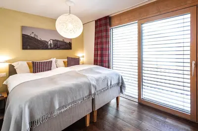 Ein Bett oder Betten in einem Zimmer der Unterkunft Chalet Petit