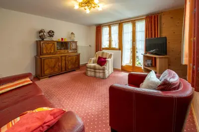 TV/Unterhaltungsangebot in der Unterkunft Ferienapartments Chalet Solvay