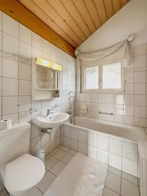 Ein Badezimmer in der Unterkunft Family Penthouse with view of the Swiss Alps