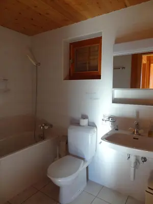 Ein Badezimmer in der Unterkunft Chalet Papillon