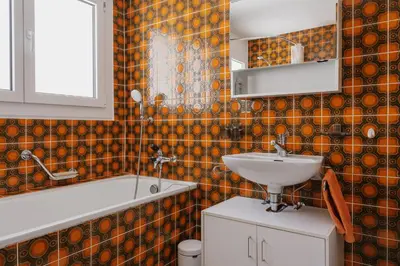 Ein Badezimmer in der Unterkunft Casa Yolanda Fiesch-Fieschertal, in der Aletsch Arena