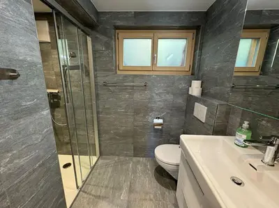 Ein Badezimmer in der Unterkunft Ferienwohnung Am Hang 1OG