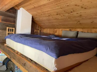 Ein Bett oder Betten in einem Zimmer der Unterkunft Chalet Bildji