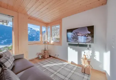 TV/Unterhaltungsangebot in der Unterkunft Chalet Sterndolde Apt 1