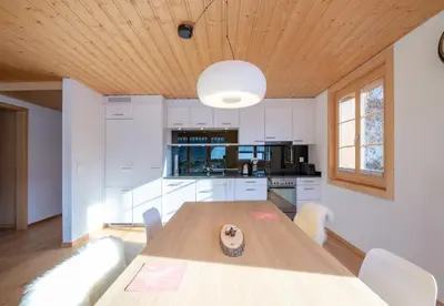 Küche/Küchenzeile in der Unterkunft Chalet Sterndolde Apt 1