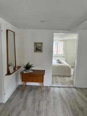 Ein Bett oder Betten in einem Zimmer der Unterkunft Bijou Lungern