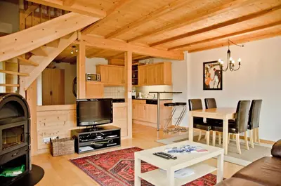 Küche/Küchenzeile in der Unterkunft Delightful 4star Chalet Kiwi Apt