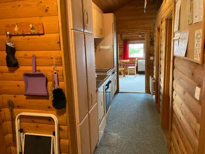 Küche/Küchenzeile in der Unterkunft Chalet Glimuschir