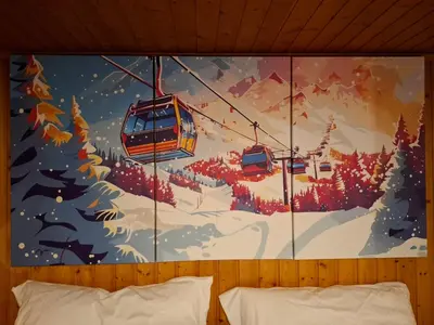 Ein Bett oder Betten in einem Zimmer der Unterkunft Morenka