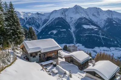 Naturlandschaft in der Nähe des Chalets