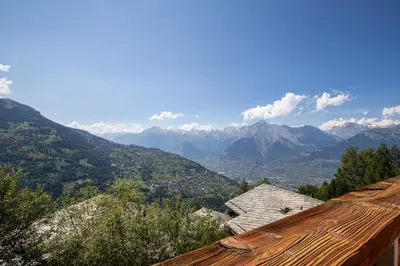 Naturlandschaft in der Nähe des Chalets