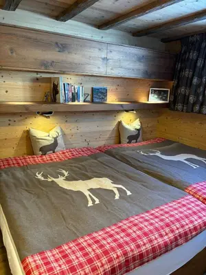 Ein Bett oder Betten in einem Zimmer der Unterkunft Rumpelstilzchen