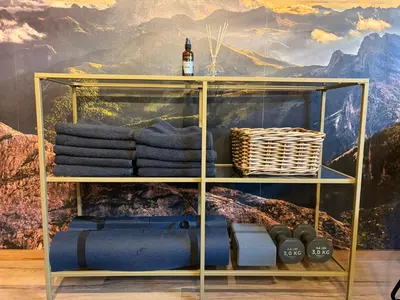 Ein Sitzbereich in der Unterkunft Cloud Garden Maisonette