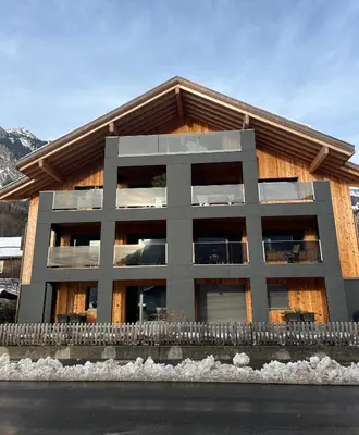 Das Gebäude in dem sich die Ferienwohnung befindet