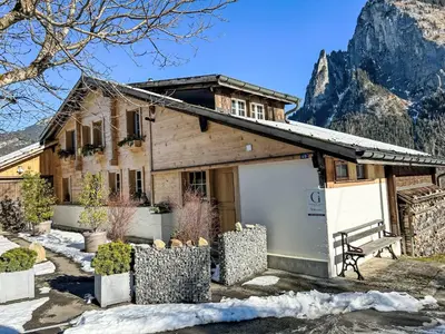 Ein allgemeiner Bergblick oder ein Berglick von der Ferienwohnung aus