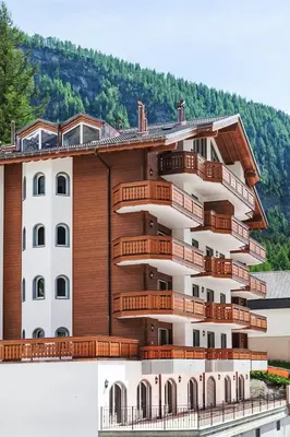 Ein allgemeiner Bergblick oder ein Berglick von der Ferienwohnung aus
