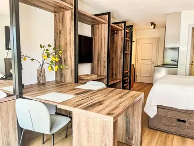 Ein Bett oder Betten in einem Zimmer der Unterkunft Apartment B05 by Interhome