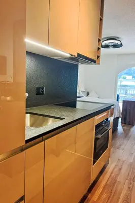 Küche/Küchenzeile in der Unterkunft Apartment B05 by Interhome