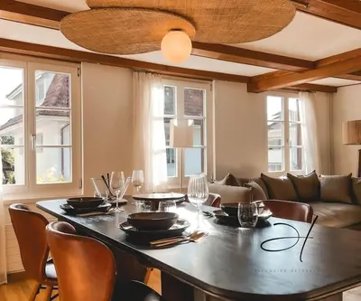Ein Sitzbereich in der Unterkunft Hidden Retreats The Seehof 1