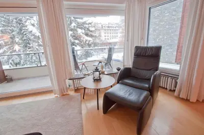 Ein Sitzbereich in der Unterkunft Apartment Lora, La Villa Emeline