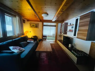 Ein Sitzbereich in der Unterkunft 5 Zimmer-Wohnung mit Garage und Sauna