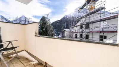 Ein allgemeiner Bergblick oder ein Berglick von der Ferienwohnung aus