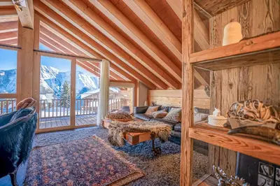 Ein Sitzbereich in der Unterkunft Caspar Penthouse