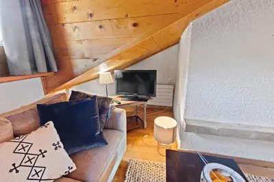 TV/Unterhaltungsangebot in der Unterkunft Montana Village - appartement rénové, 5 pers