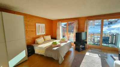 Ein Bett oder Betten in einem Zimmer der Unterkunft Haus Santa Fee