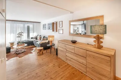 Ein Sitzbereich in der Unterkunft Sofi - charming mountain bijou by Inspiring Places Zermatt