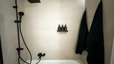 Ein Badezimmer in der Unterkunft Grand studio au cœur de Crans et au pied des pistes