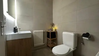 Ein Badezimmer in der Unterkunft Grand studio au cœur de Crans et au pied des pistes